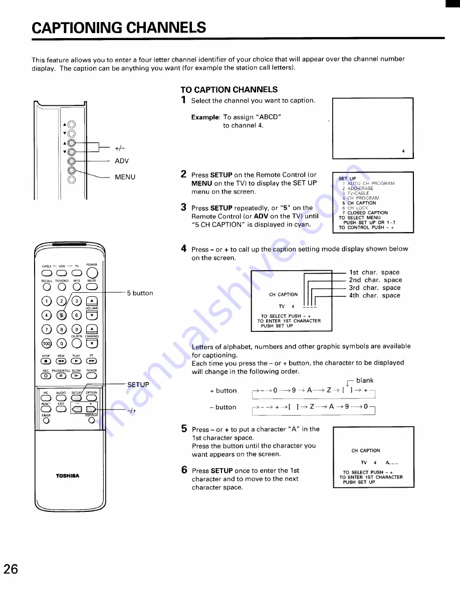 Toshiba CE35D10 Owner'S Manual Download Page 26