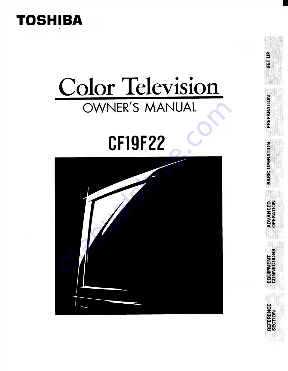 Toshiba CF19F22 Owner'S Manual Download Page 1