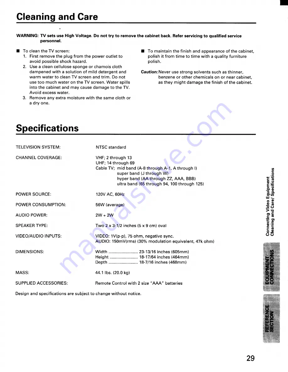 Toshiba CF20F40 Owner'S Manual Download Page 29