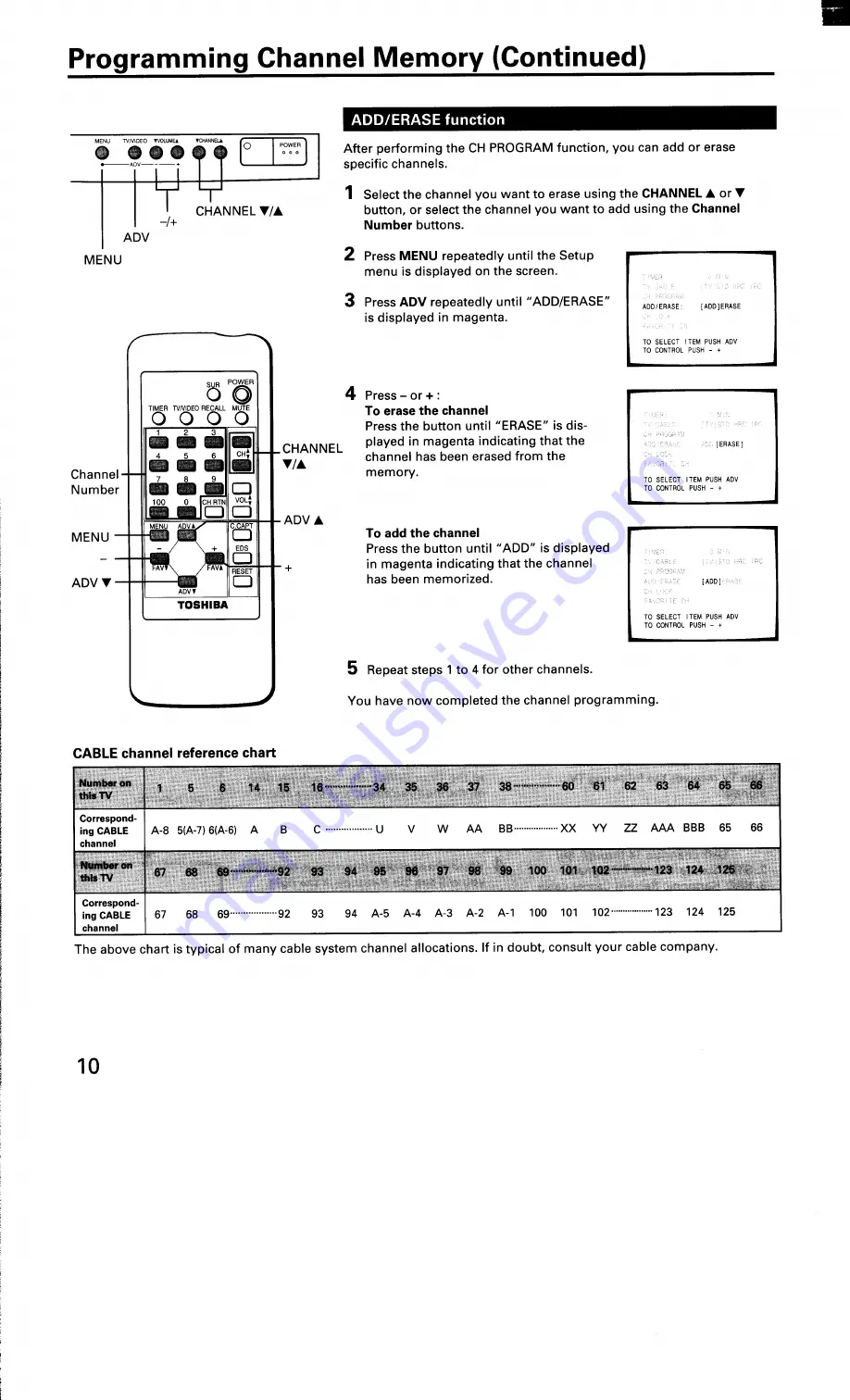 Toshiba CF27G30 Owner'S Manual Download Page 10