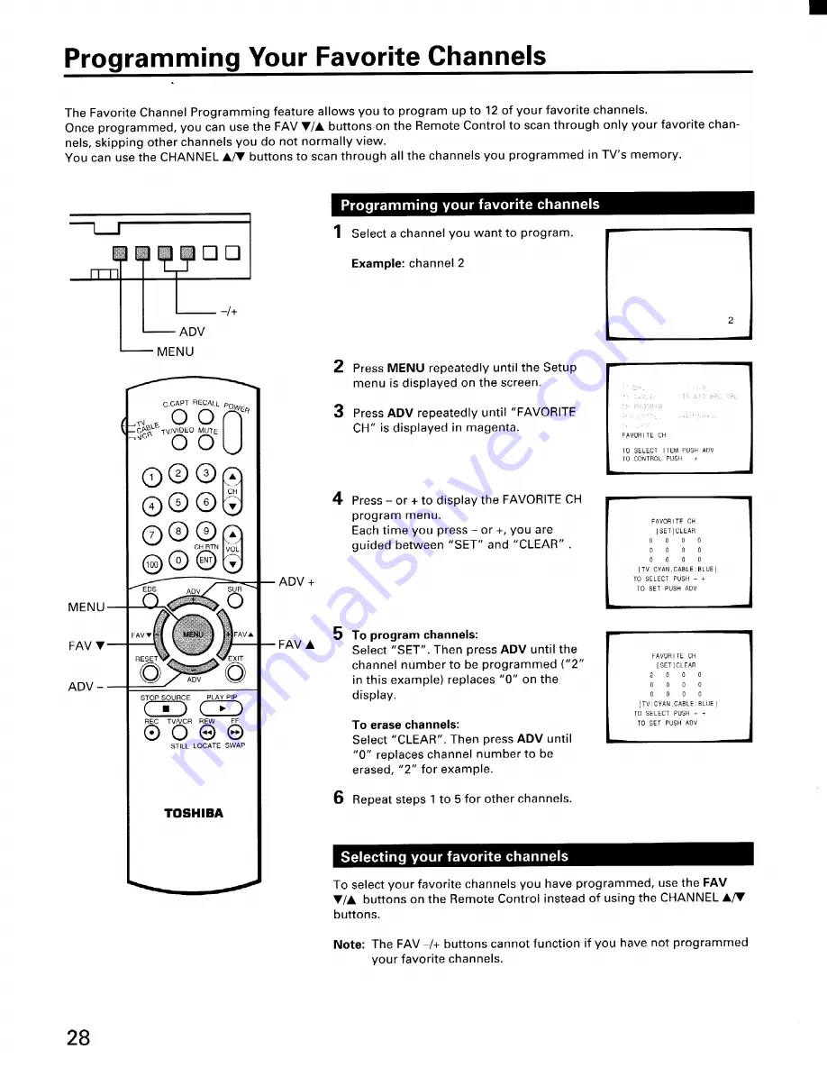 Toshiba CF32E55 Скачать руководство пользователя страница 28