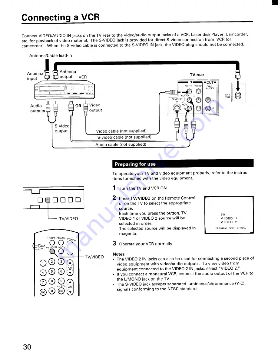 Toshiba CF32E55 Owner'S Manual Download Page 30