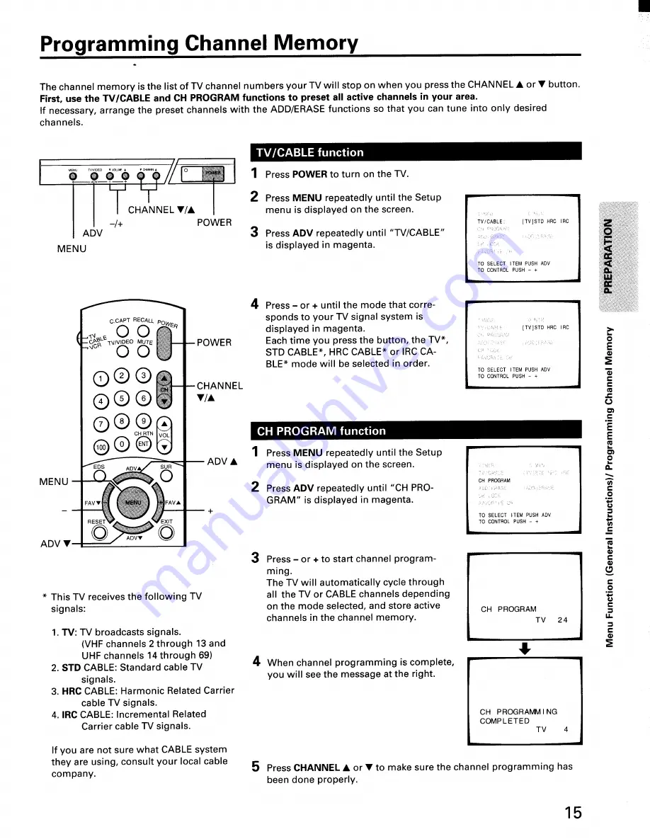 Toshiba CF32F50 Owner'S Manual Download Page 15