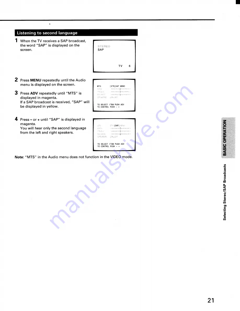 Toshiba CF32F50 Owner'S Manual Download Page 21