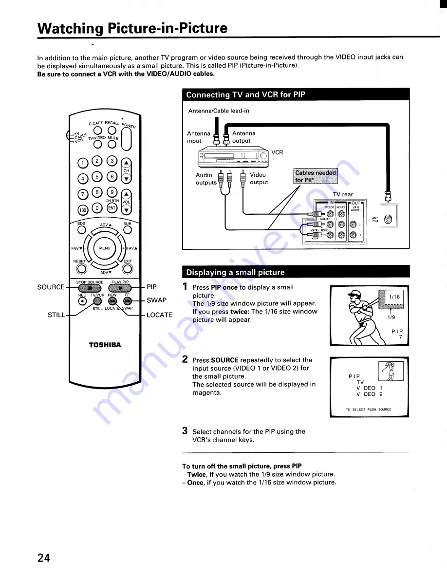 Toshiba CF32F50 Owner'S Manual Download Page 24