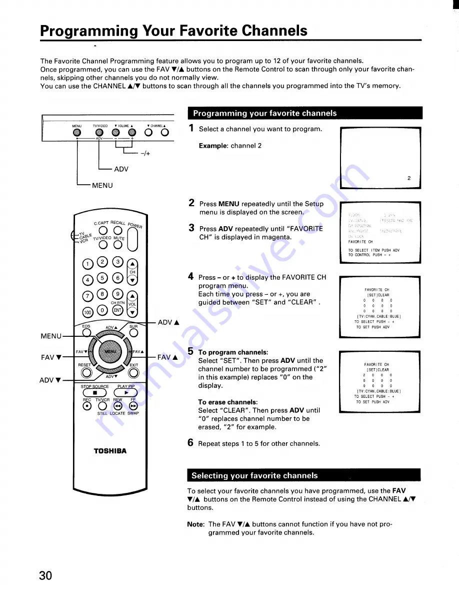 Toshiba CF32F50 Owner'S Manual Download Page 30