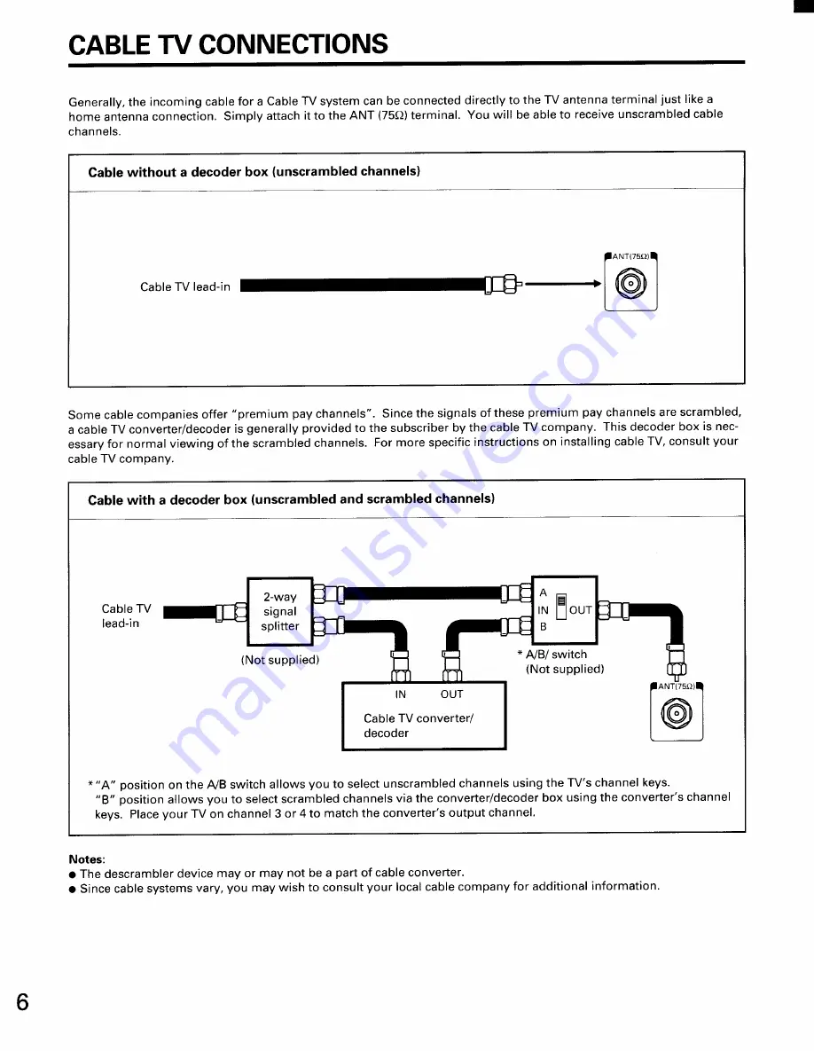 Toshiba CF35D50 Owner'S Manual Download Page 6