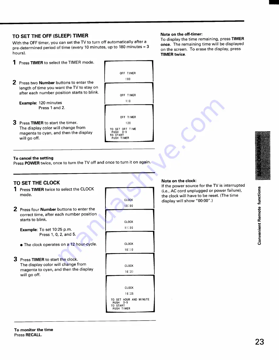 Toshiba CF35D50 Owner'S Manual Download Page 23