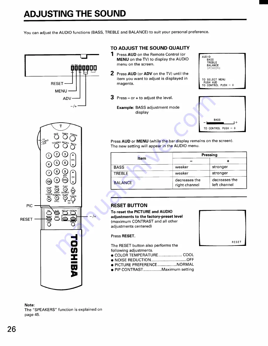 Toshiba CF35D50 Owner'S Manual Download Page 26