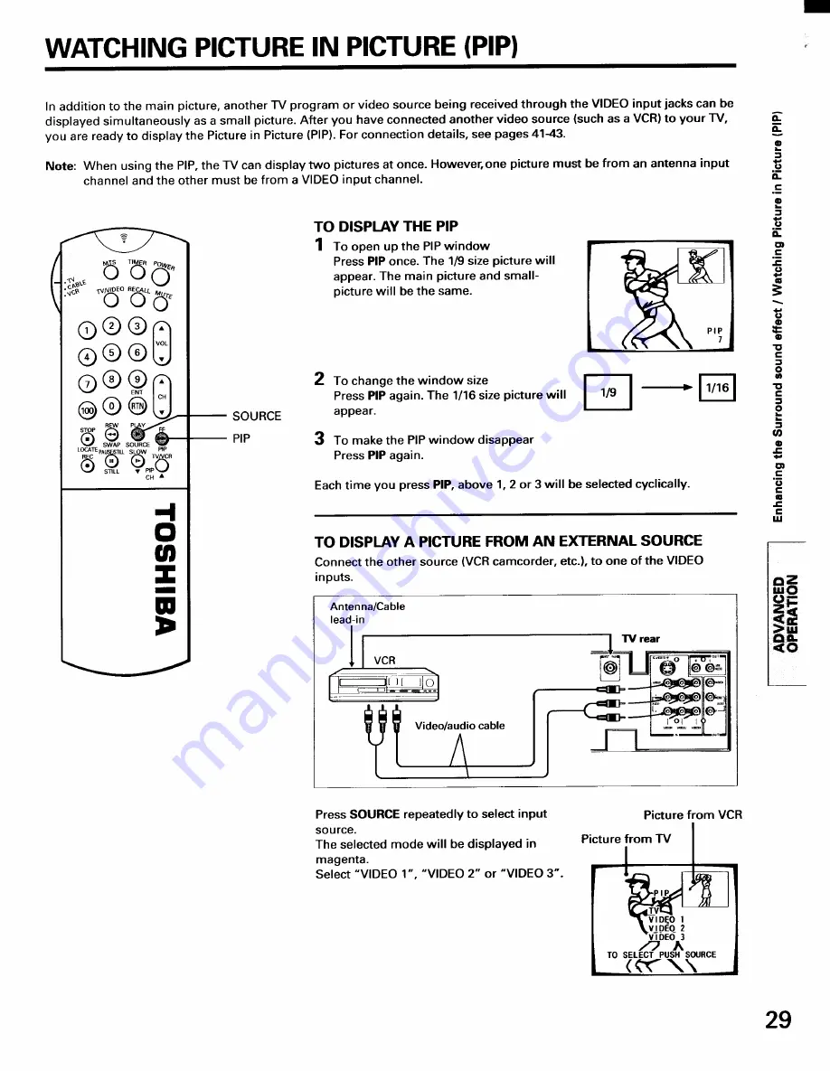 Toshiba CF35D50 Owner'S Manual Download Page 29