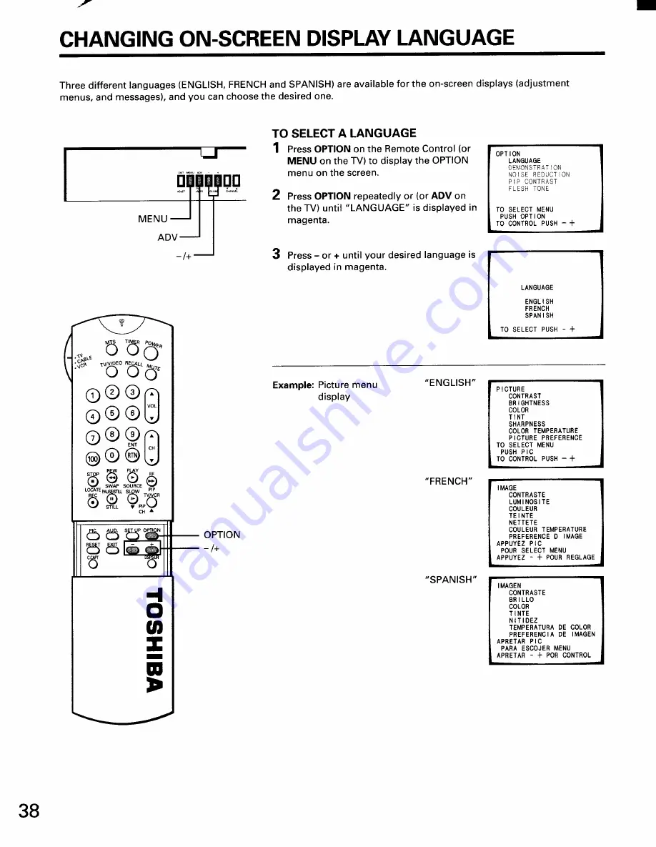 Toshiba CF35D50 Скачать руководство пользователя страница 38