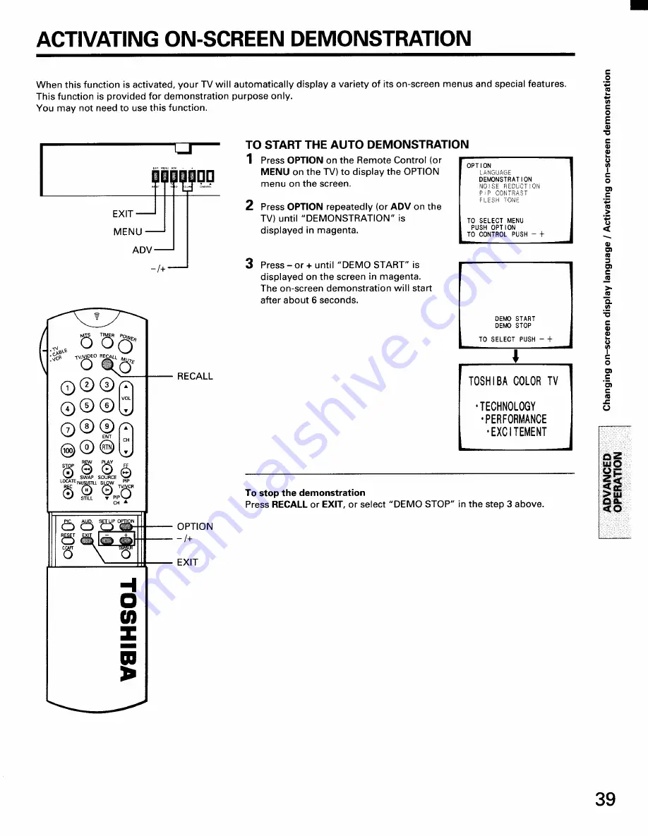 Toshiba CF35D50 Скачать руководство пользователя страница 39