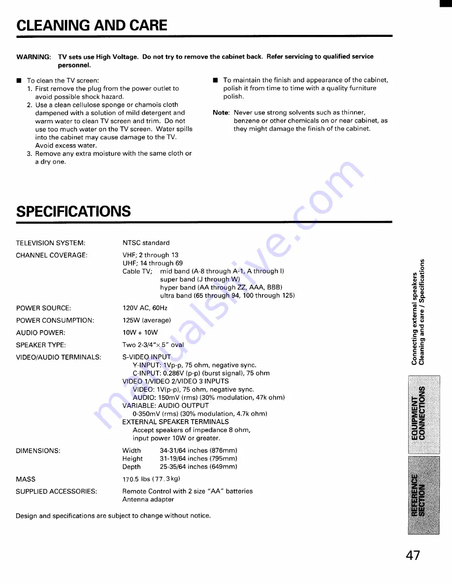 Toshiba CF35D50 Скачать руководство пользователя страница 47