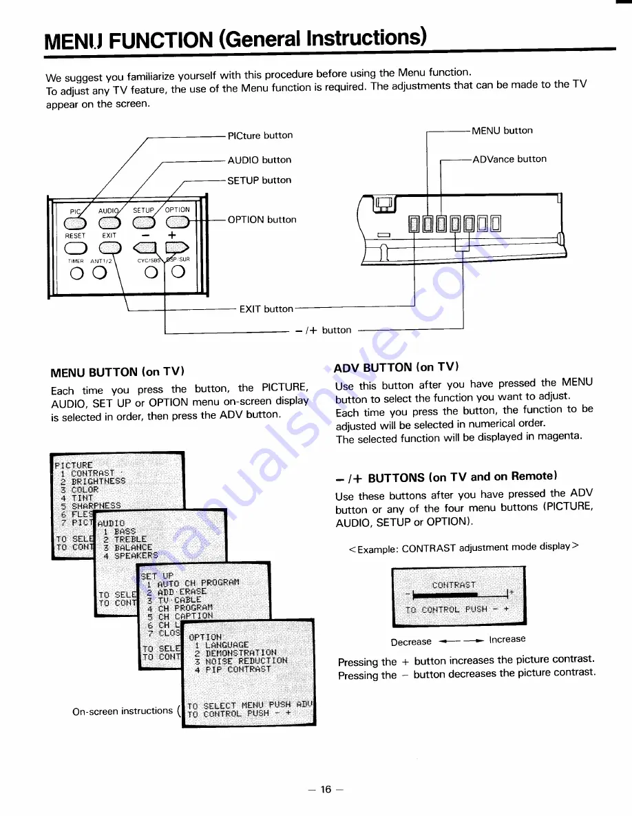 Toshiba CN32C90 Owner'S Manual Download Page 16