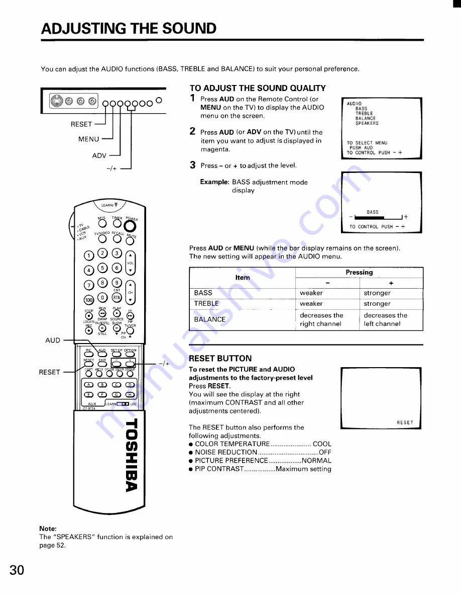 Toshiba CN32D90 Owner'S Manual Download Page 30