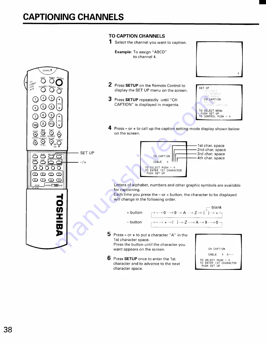 Toshiba CN32D90 Скачать руководство пользователя страница 38