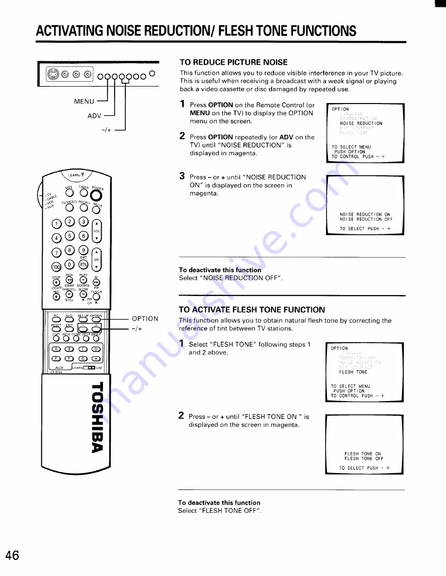 Toshiba CN32D90 Owner'S Manual Download Page 46