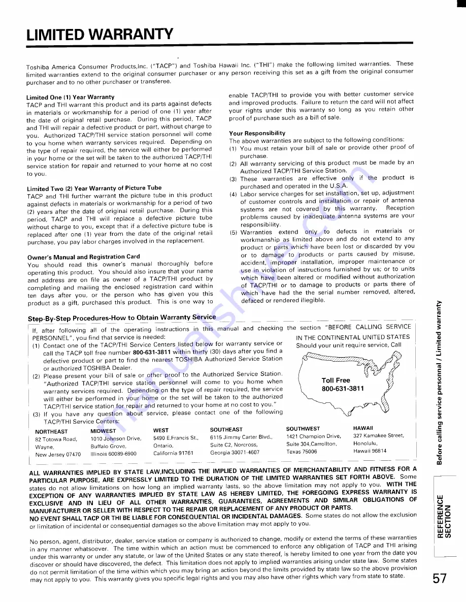 Toshiba CN32D90 Owner'S Manual Download Page 57