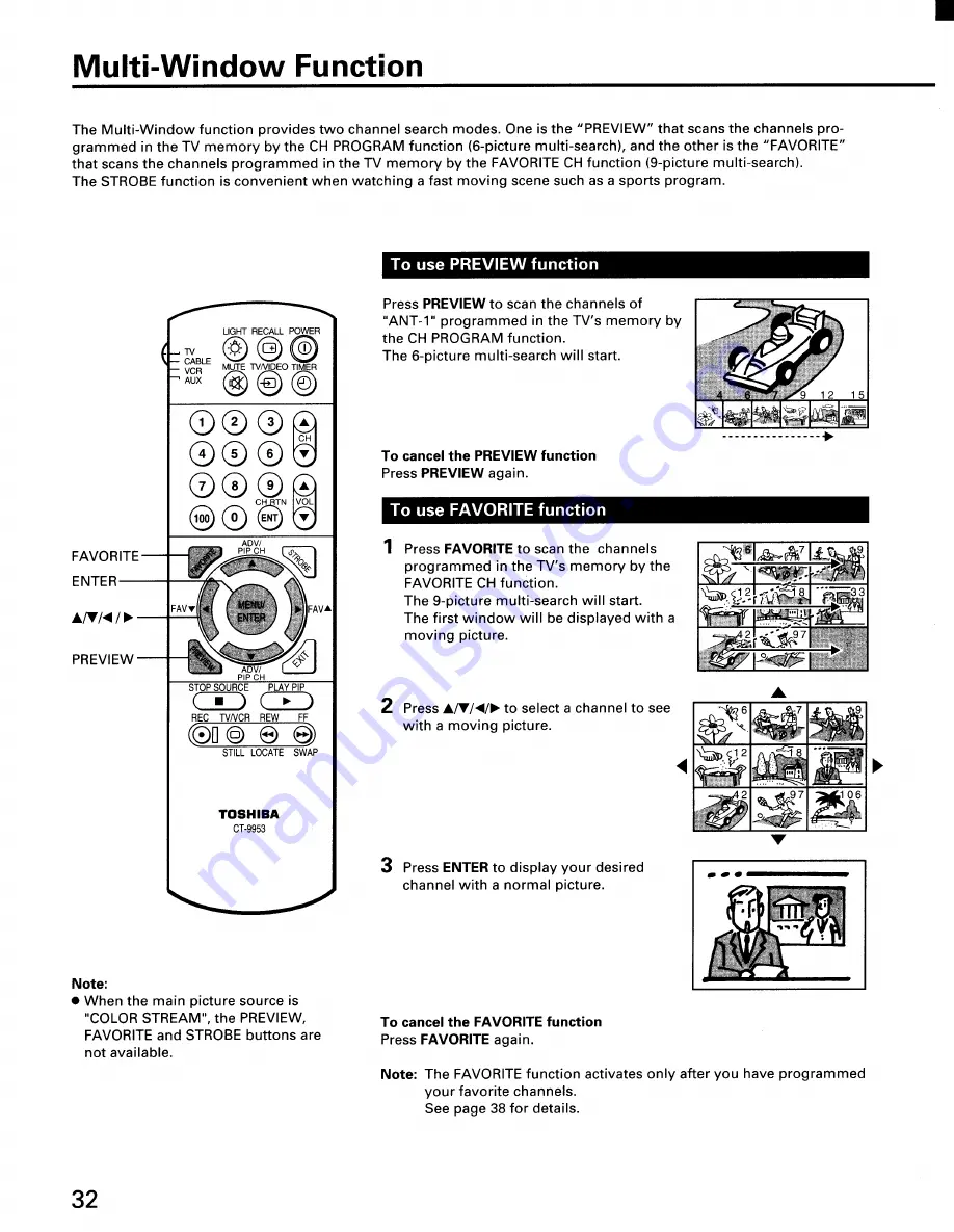 Toshiba CN32H95 Owner'S Manual Download Page 32