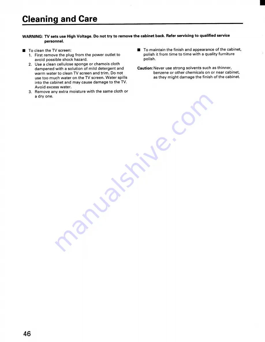 Toshiba CN32H95 Owner'S Manual Download Page 46