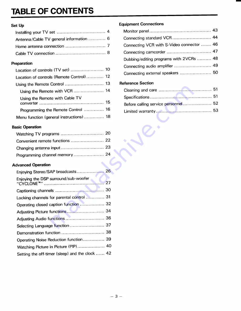 Toshiba CN35C90 Owner'S Manual Download Page 3