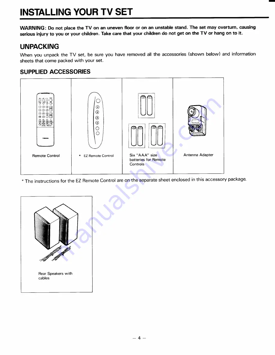 Toshiba CN35C90 Скачать руководство пользователя страница 4