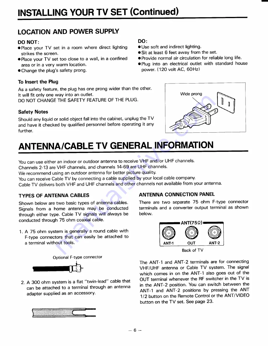 Toshiba CN35C90 Скачать руководство пользователя страница 6