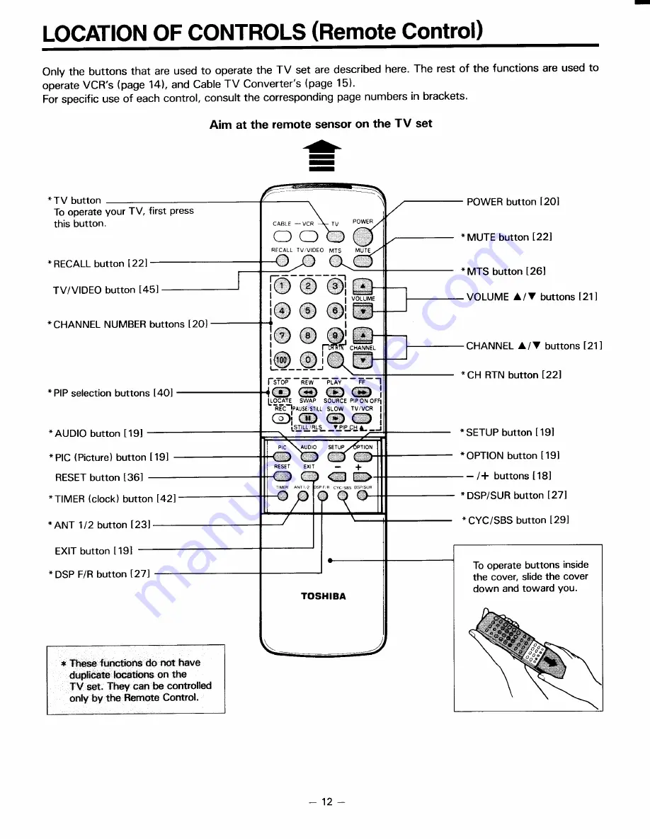 Toshiba CN35C90 Owner'S Manual Download Page 12