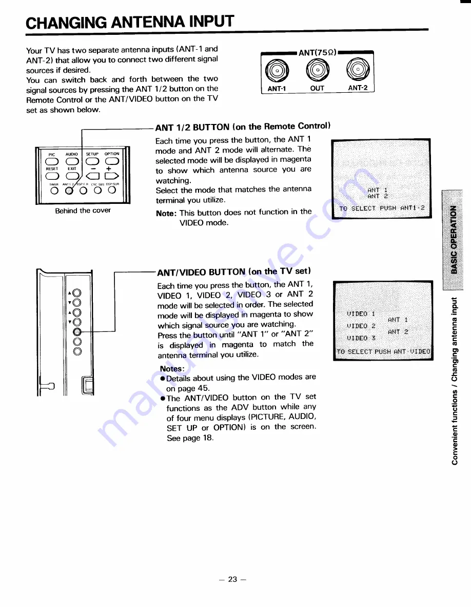 Toshiba CN35C90 Owner'S Manual Download Page 23