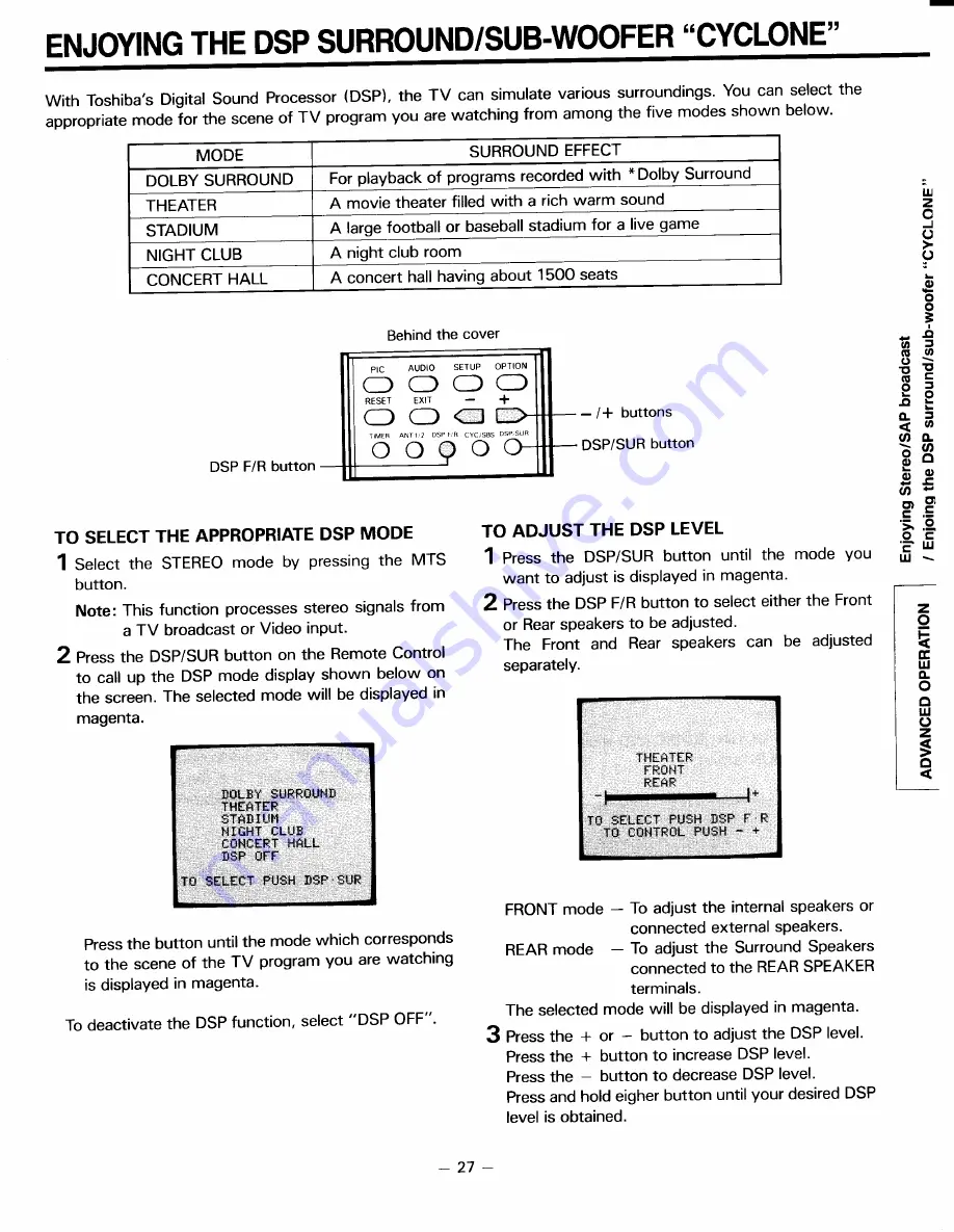 Toshiba CN35C90 Owner'S Manual Download Page 27