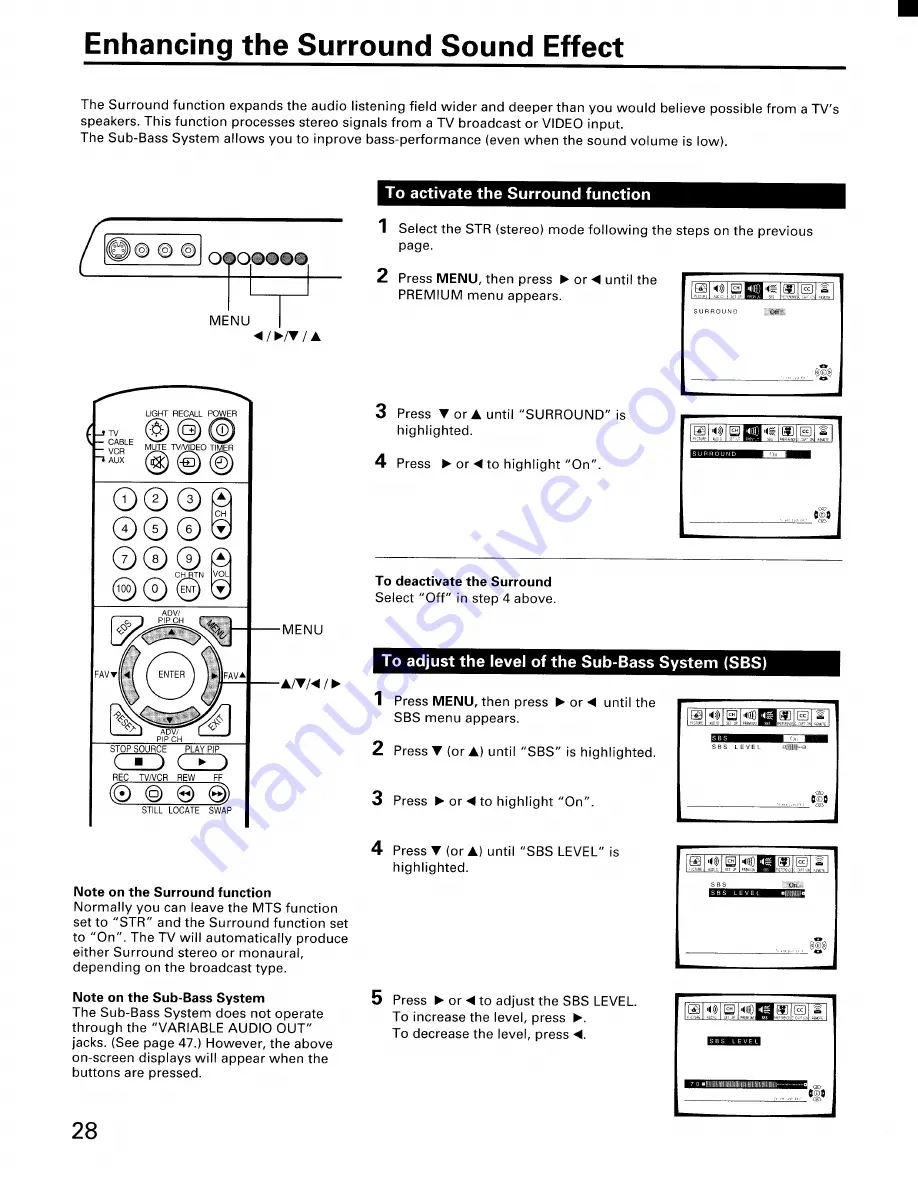 Toshiba ColorStream CN36G97 Owner'S Manual Download Page 28