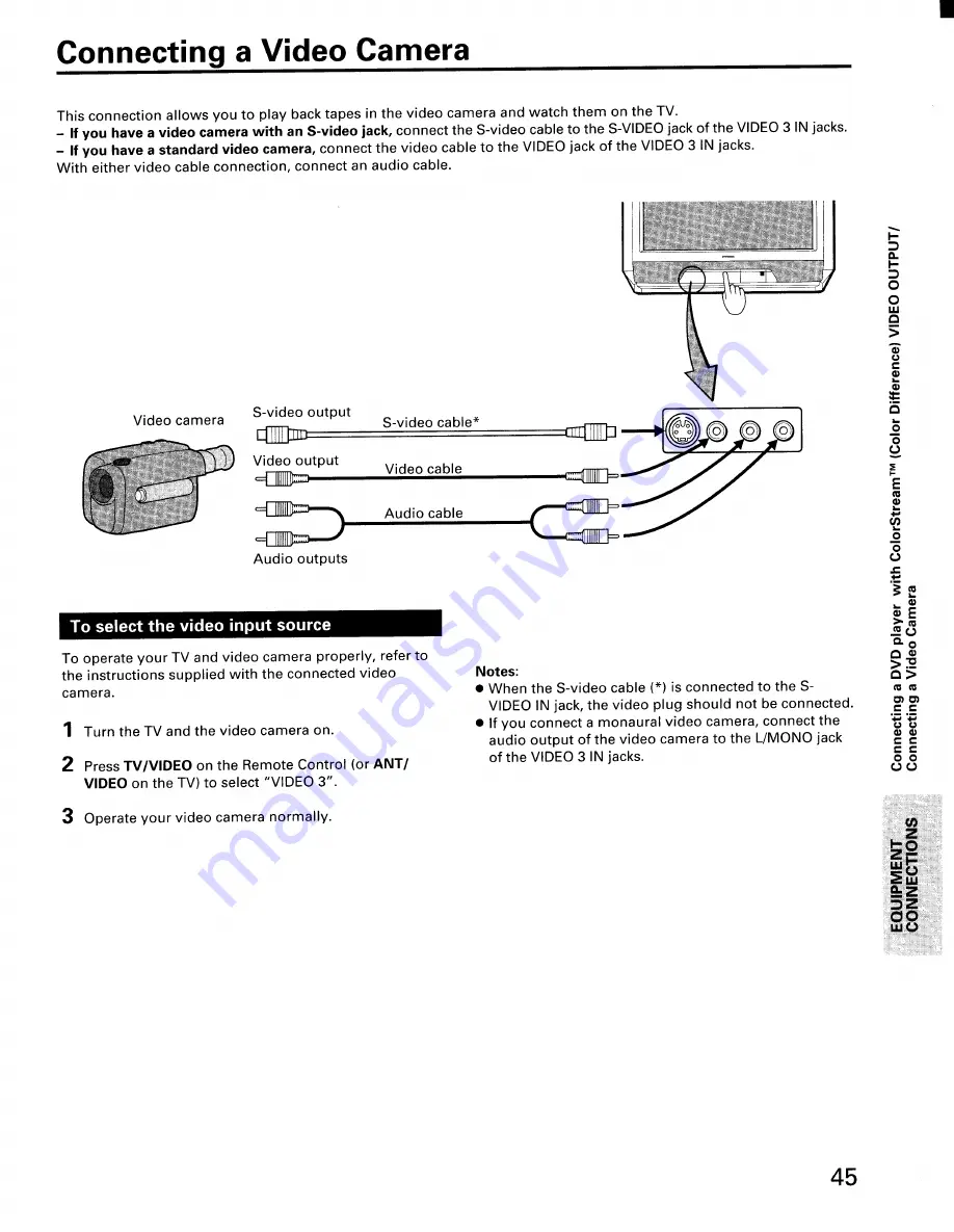 Toshiba ColorStream CN36G97 Owner'S Manual Download Page 45