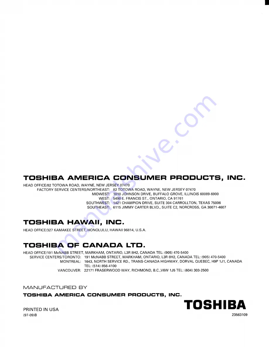 Toshiba ColorStream CN36G97 Скачать руководство пользователя страница 52