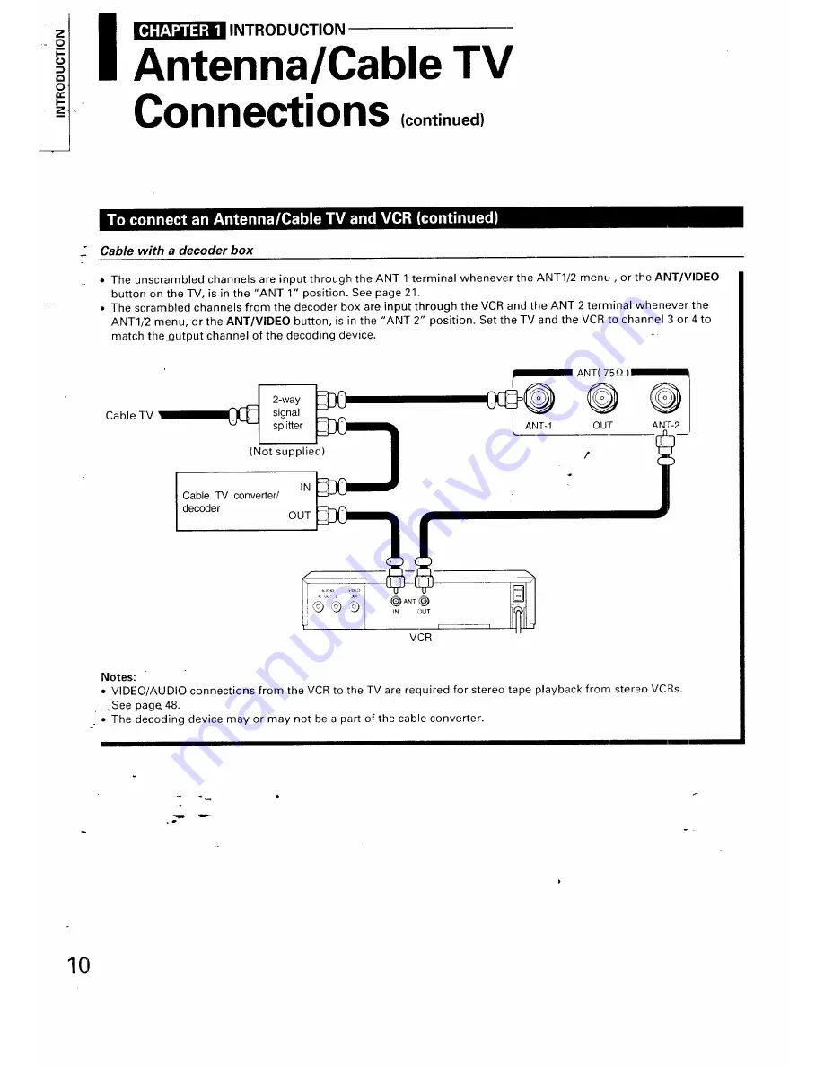 Toshiba ColorStream TP50G60 Owner'S Manual Download Page 10