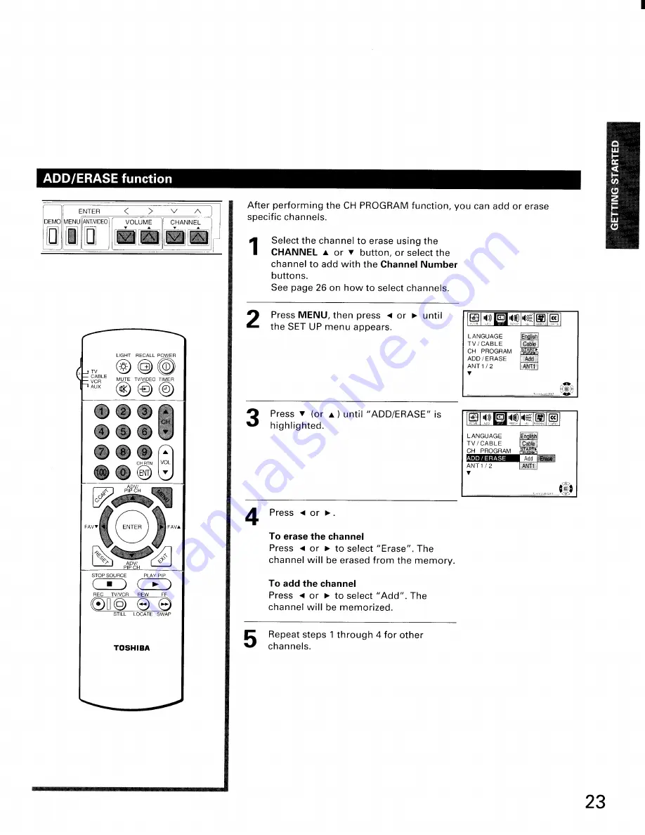 Toshiba ColorStream TP61H95 Скачать руководство пользователя страница 23