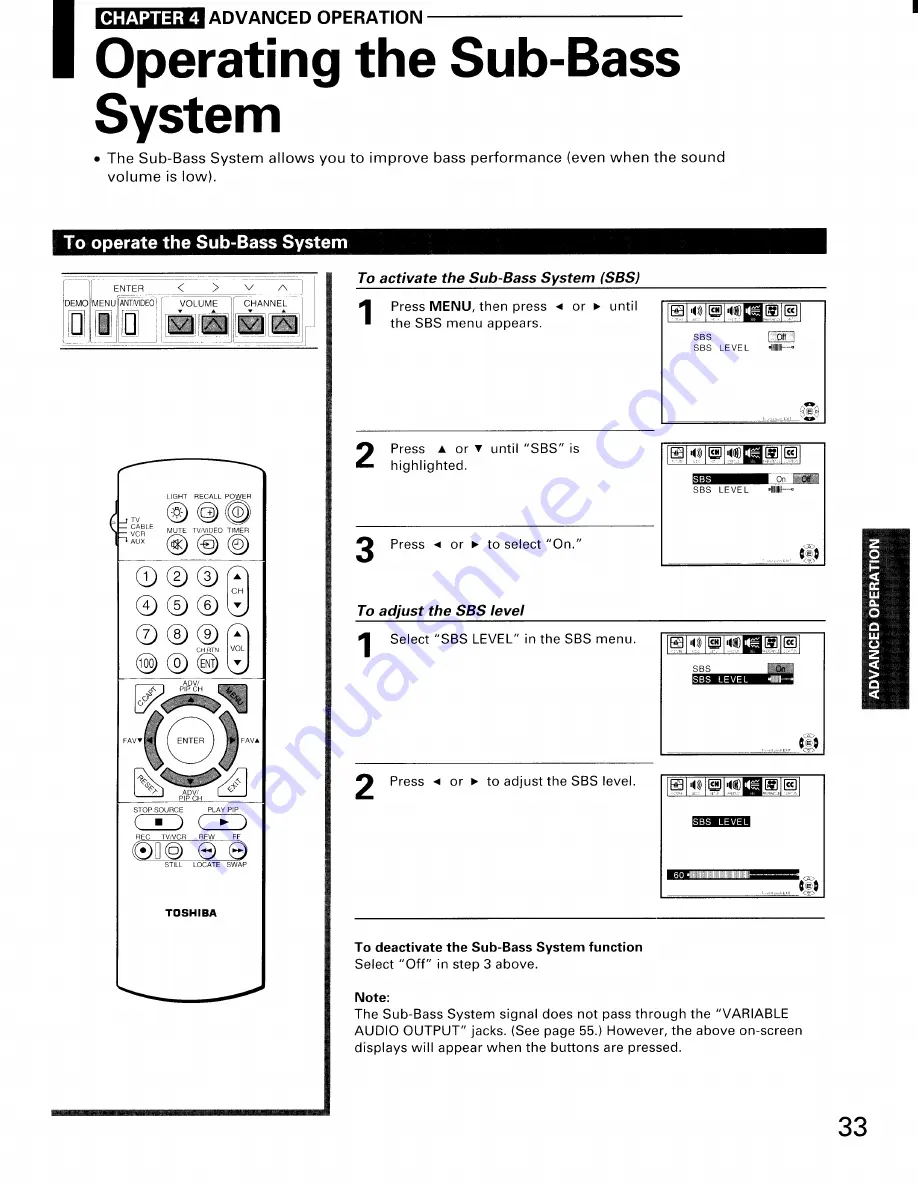 Toshiba ColorStream TP61H95 Скачать руководство пользователя страница 33