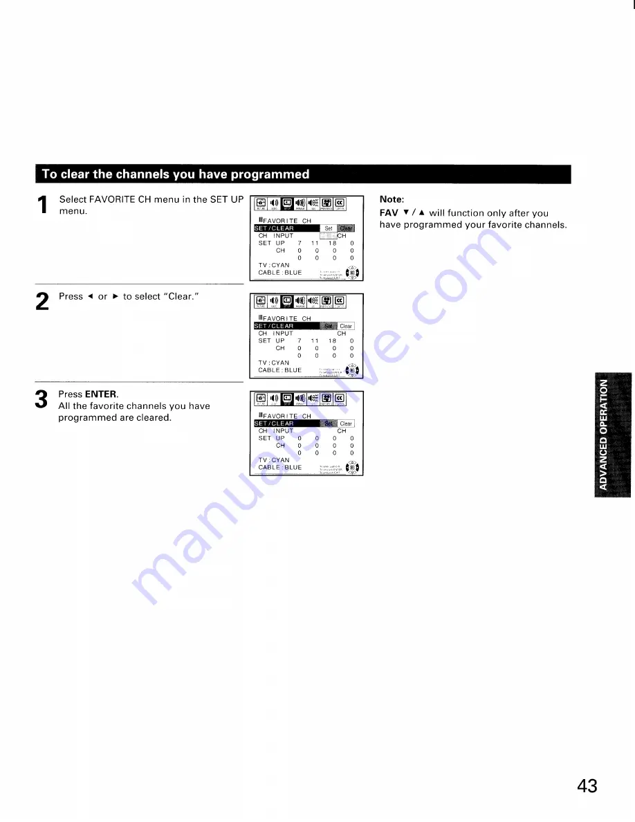 Toshiba ColorStream TP61H95 Скачать руководство пользователя страница 43