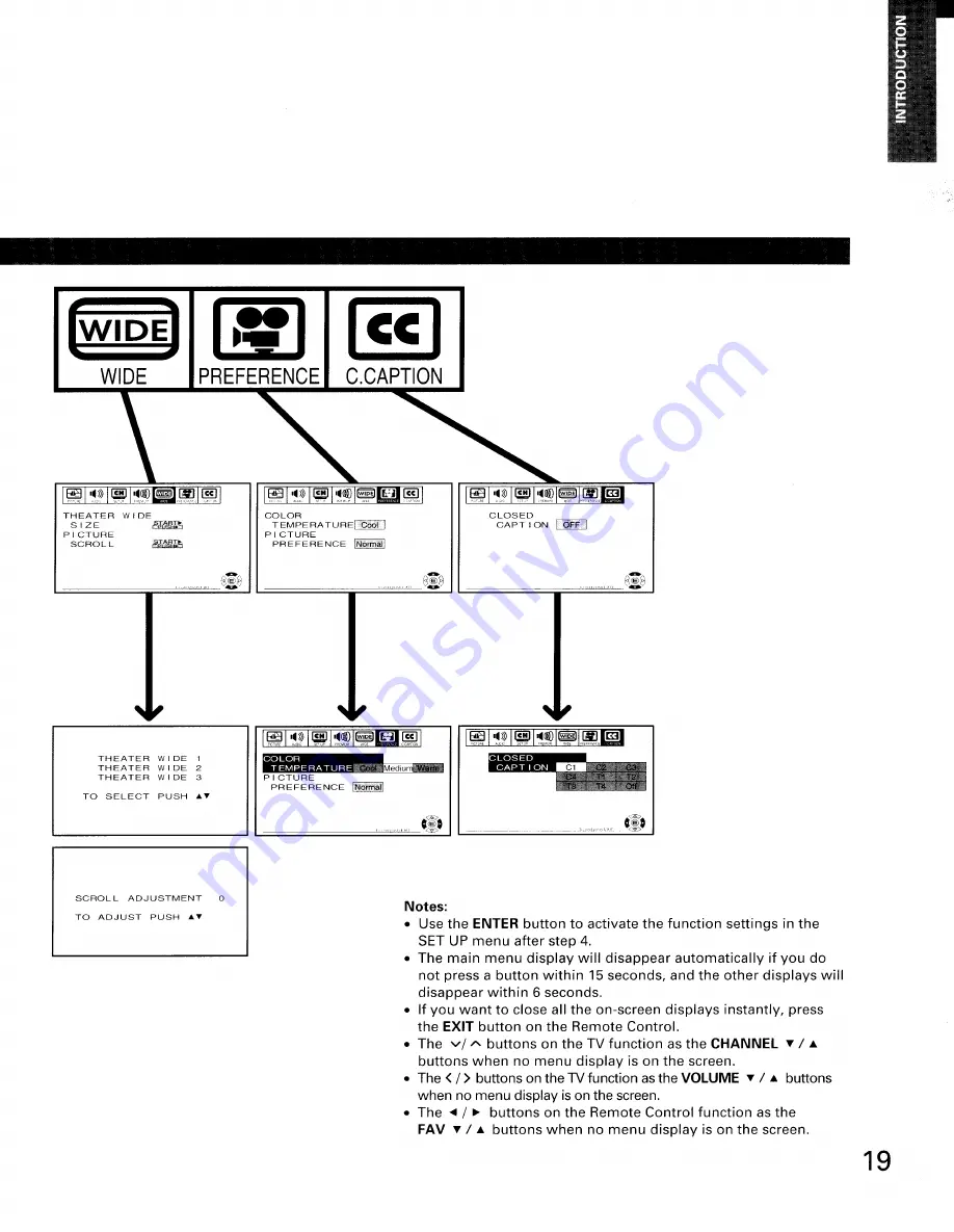 Toshiba ColorStream TW65H80 Owner'S Manual Download Page 19