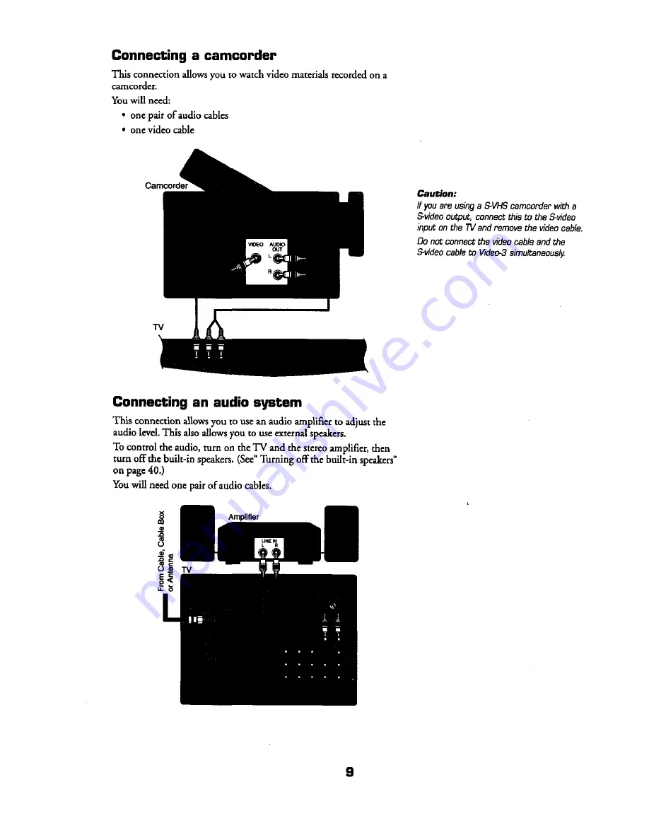 Toshiba ColorStream TZ50V61 Скачать руководство пользователя страница 9