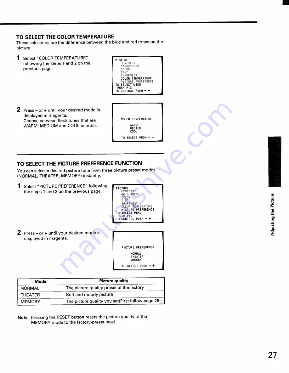 Toshiba CX32D70 Owner'S Manual Download Page 25