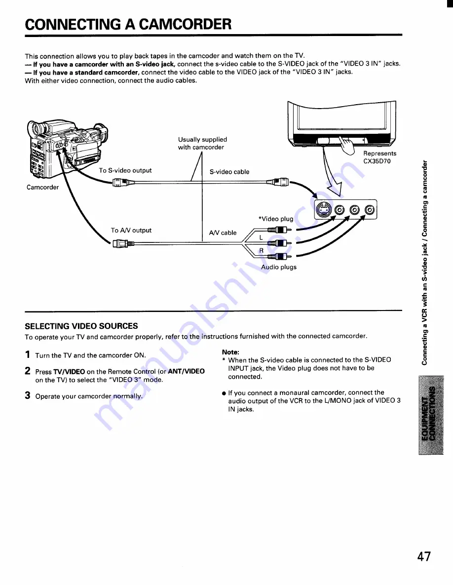 Toshiba CX32D70 Owner'S Manual Download Page 45