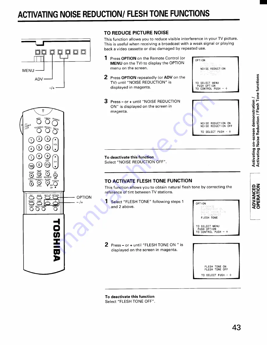 Toshiba CX32D80 Owner'S Manual Download Page 43