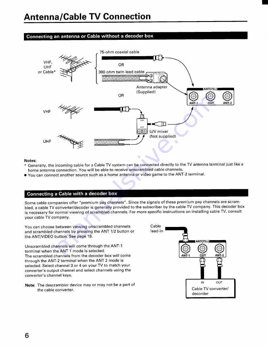 Toshiba CX32E70 Owner'S Manual Download Page 6