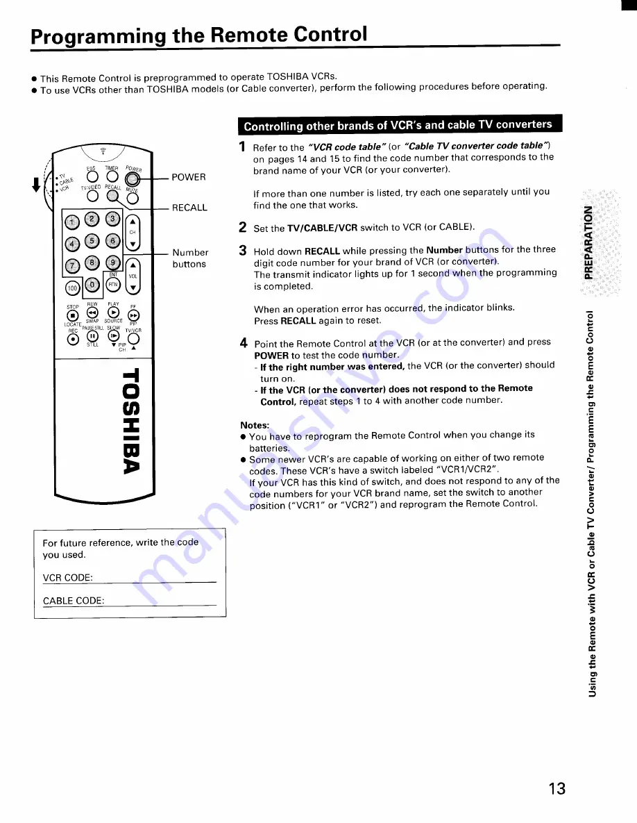 Toshiba CX32E70 Скачать руководство пользователя страница 13