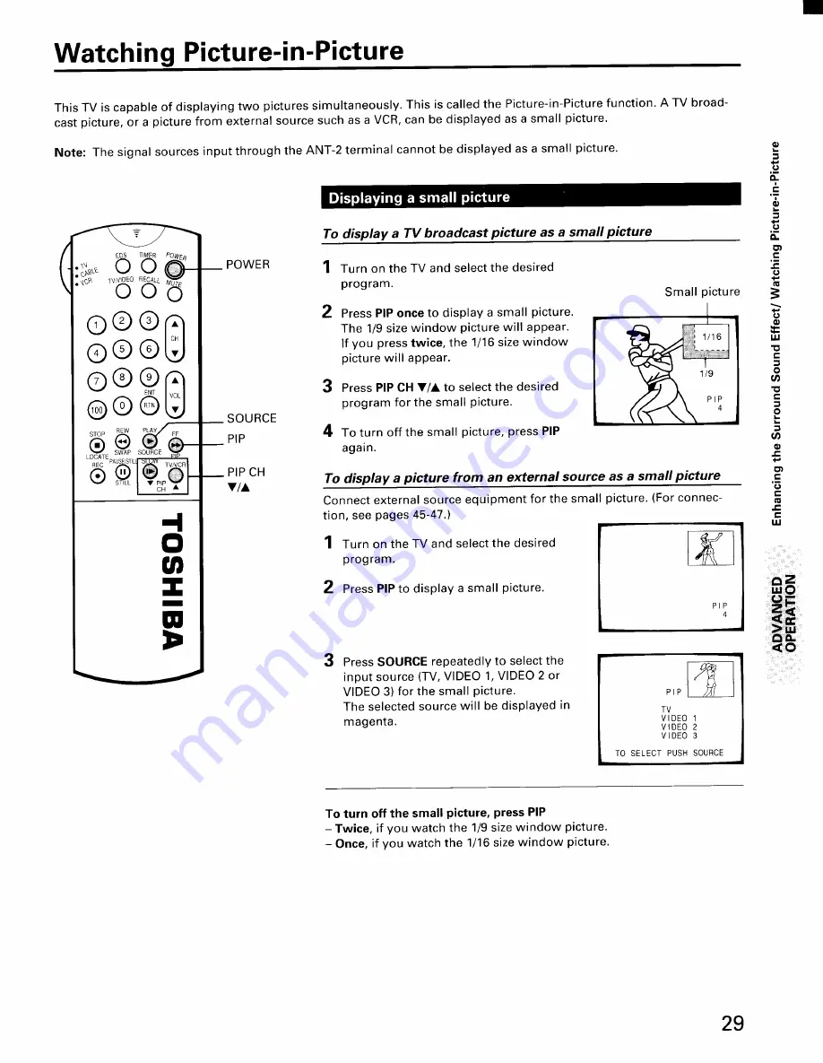 Toshiba CX32E70 Owner'S Manual Download Page 29