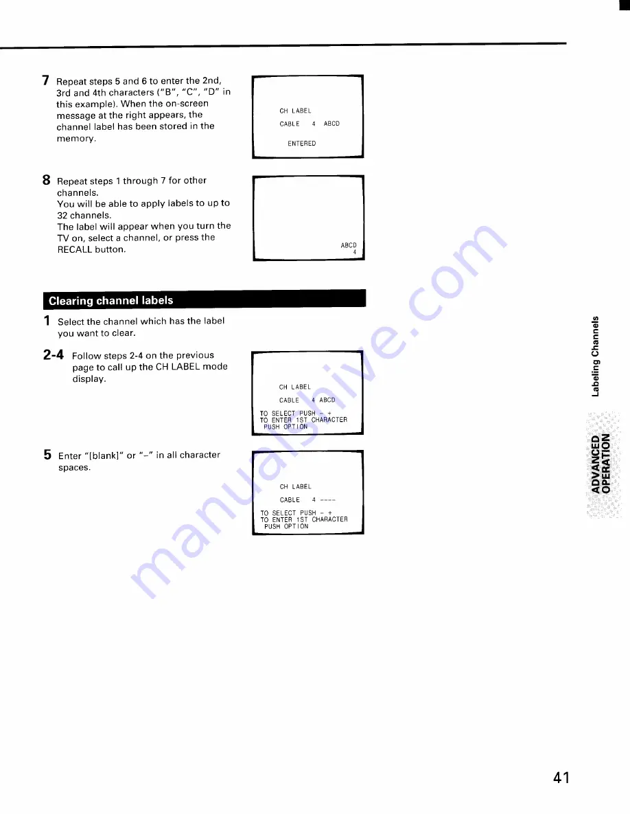 Toshiba CX32E70 Owner'S Manual Download Page 41