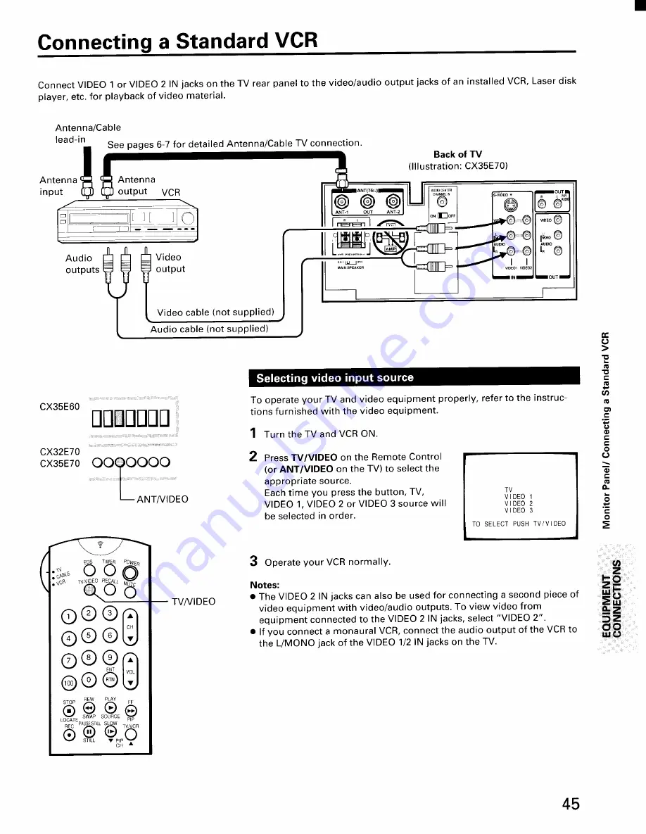 Toshiba CX32E70 Скачать руководство пользователя страница 45