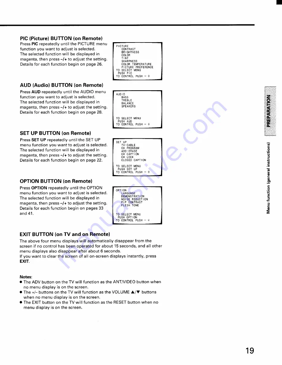 Toshiba CX35D80 Owner'S Manual Download Page 19