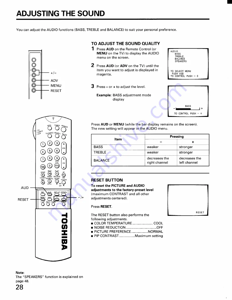 Toshiba CX35D80 Owner'S Manual Download Page 28