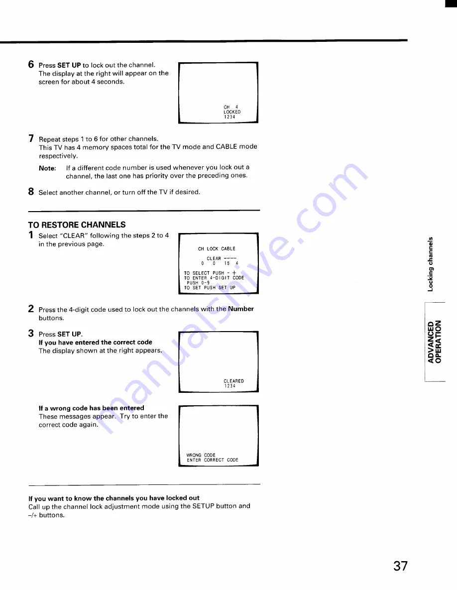 Toshiba CX35D80 Owner'S Manual Download Page 37